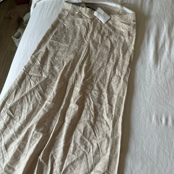 NWT Banana Republic Linen petite maxi strapless dress - Picture 3 of 5